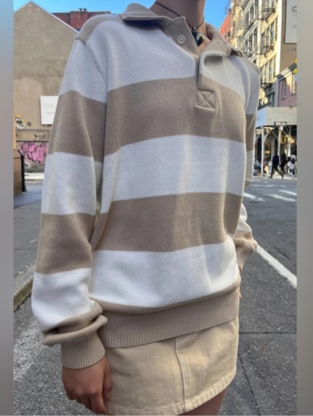 Brandy Melville Katiana Striped Sweater OS